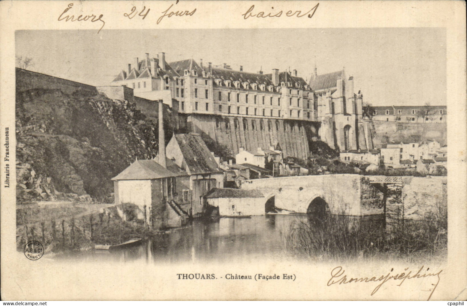Thouars CPA Chateau (facade Est)