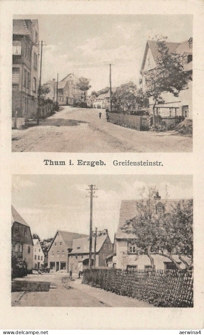Thum Erzgeb. Greifensteinstrasse Postkarte