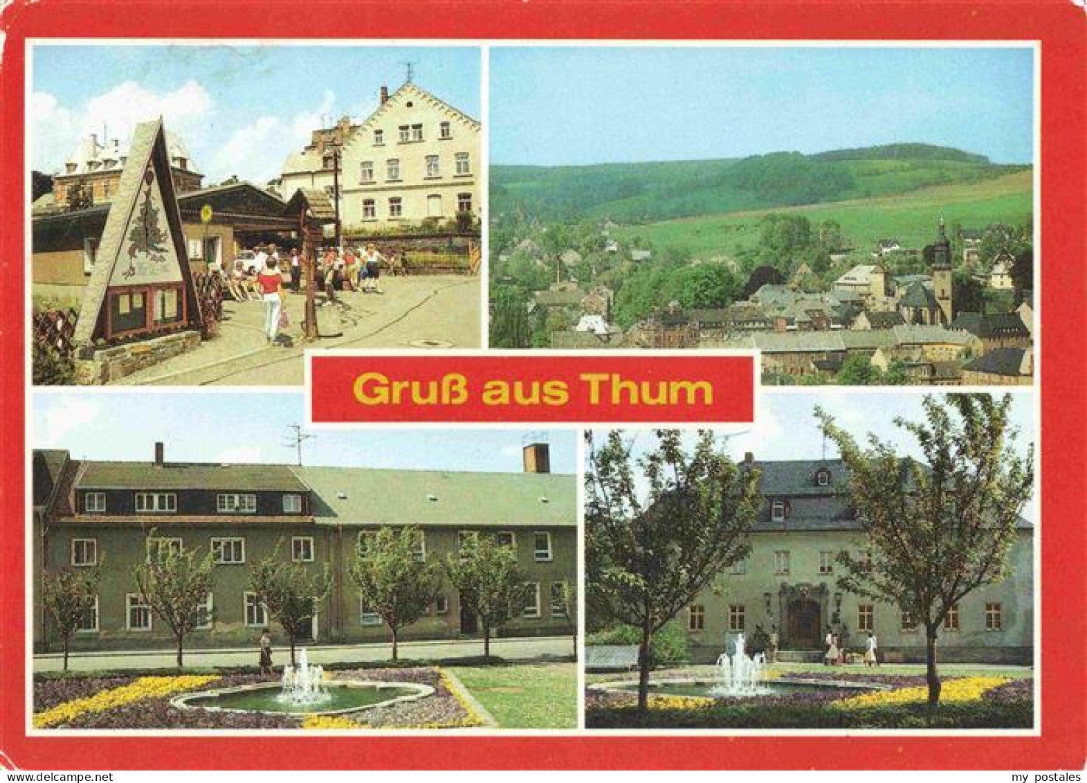 Thum Erzgebirge Annaberg Teilansicht Ambulanz Rathaus