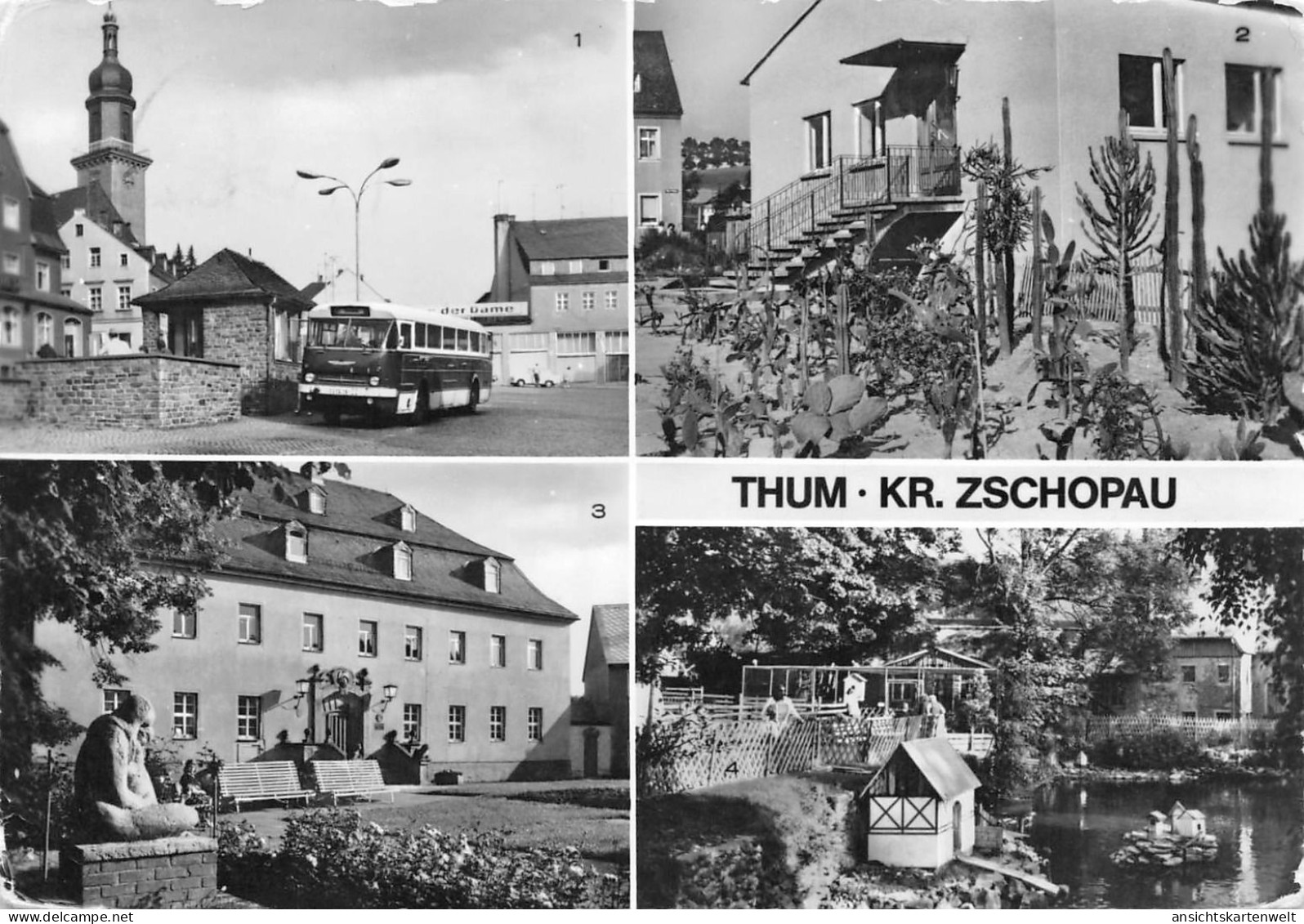 Thum (Kr. Zschopau) Mehrbildkarte gl1990 #181.228