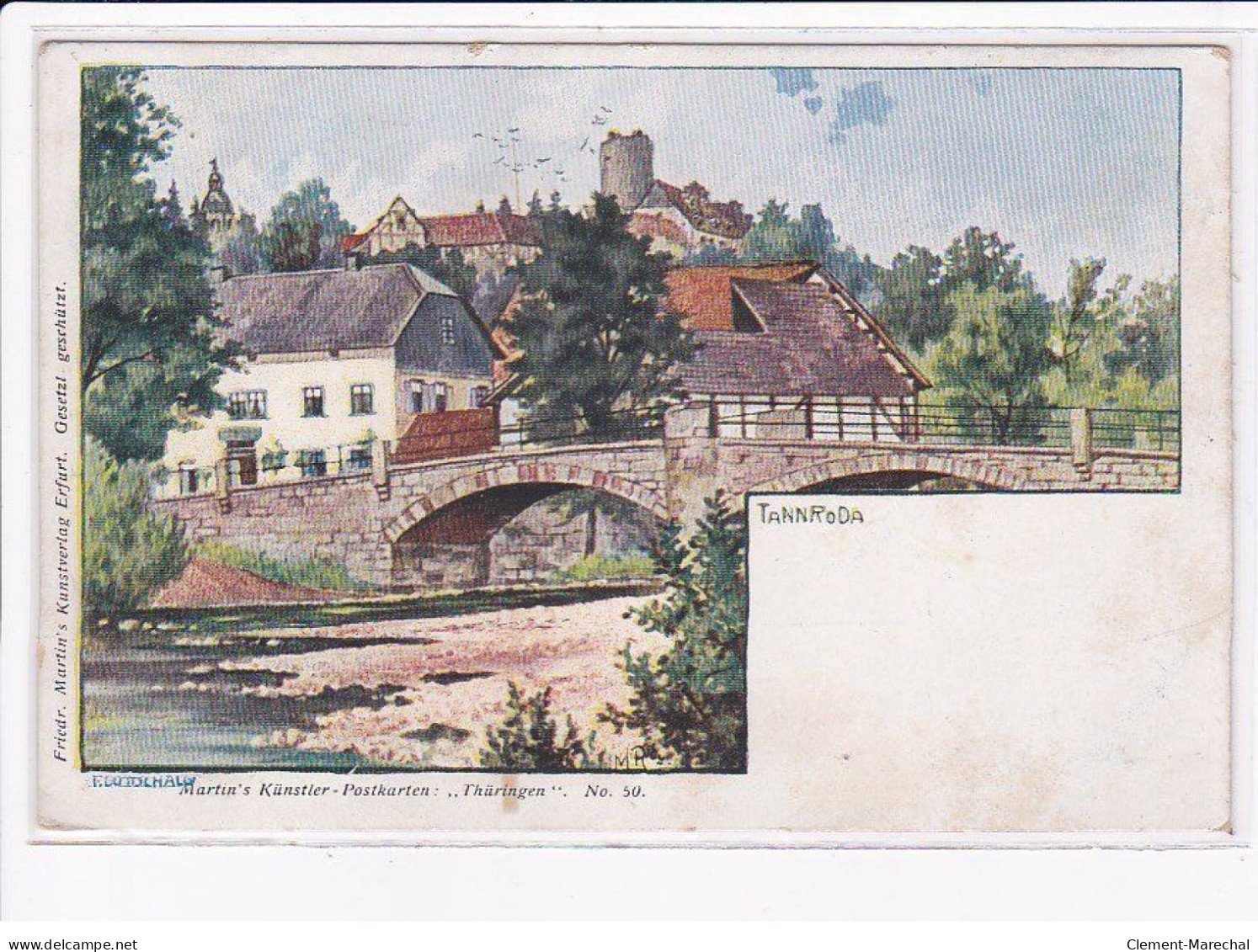 THURINGE: tannroda, illustration, pont - très bon état