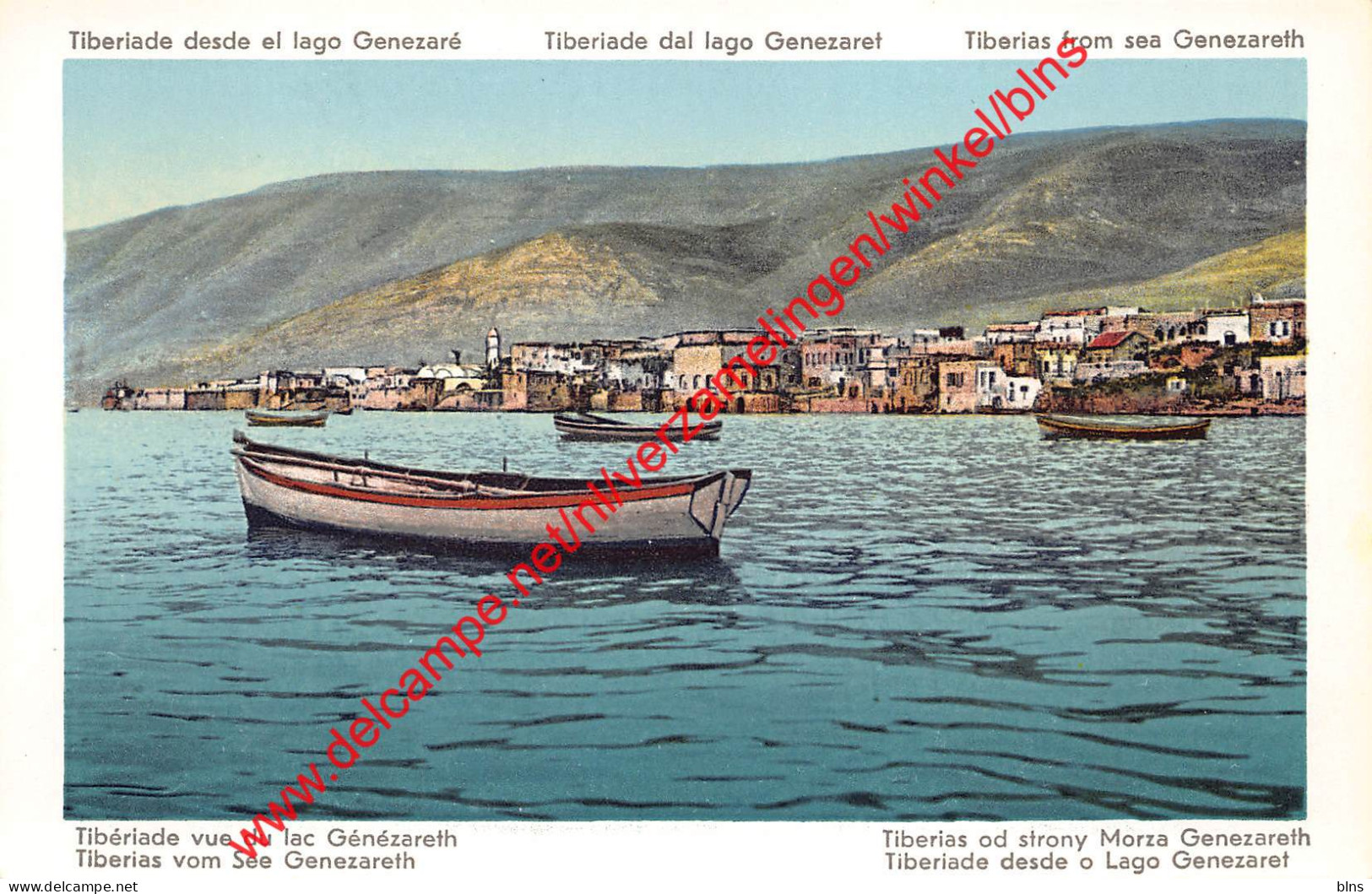 Tiberias from sea Genezareth - Palestina