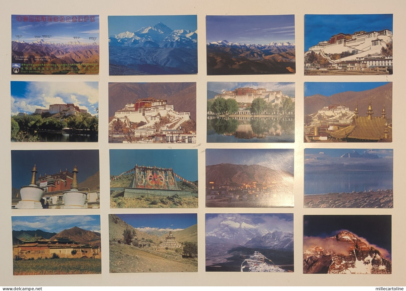 TIBET - 55 Postcards Lot