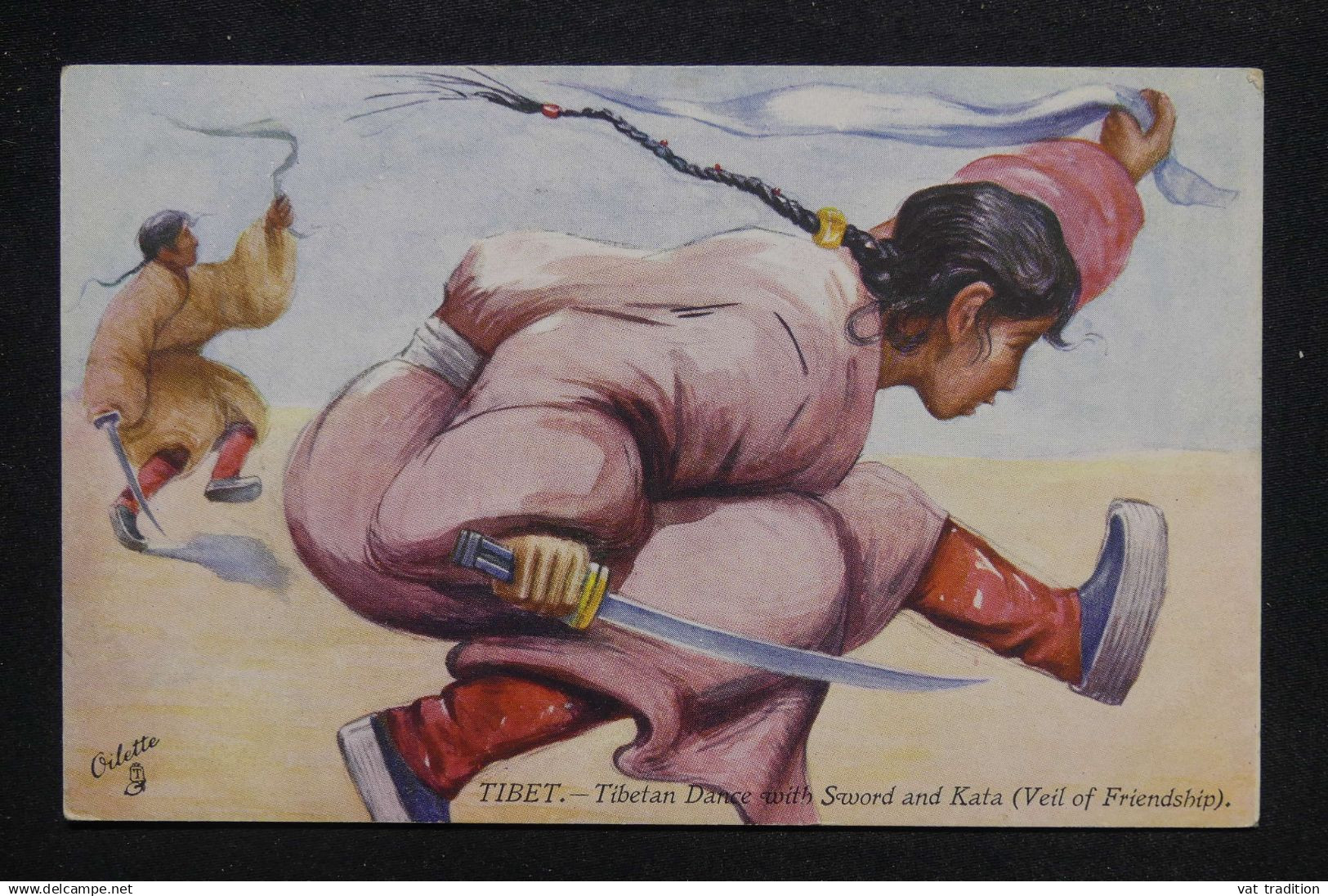 TIBET - Carte postale illustrée - Rare - M 11927