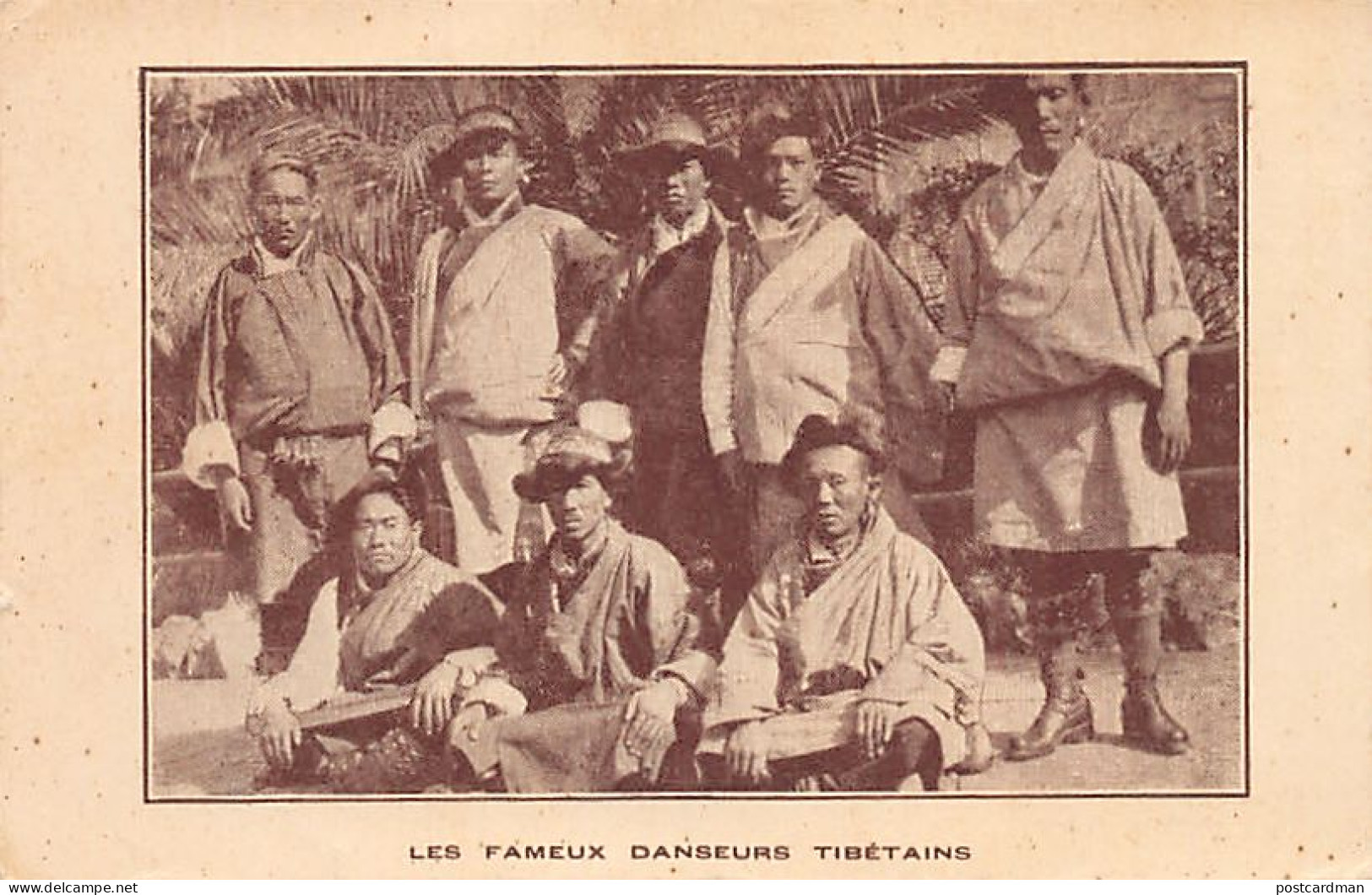 Tibet - The famous Tibetan dancers at the Decorative Arts Exhibition in Paris (France) in 1924