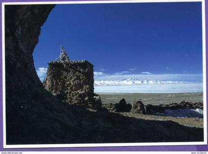 Asie - Tibet - Frozen Namtso-lake - Gefrohrener Namtso-See