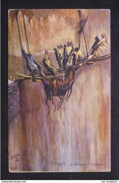 TIBET - Carte postale illustrée - Rare - M 11929