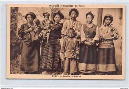 Tibet - Christian family - Publ. Missions Etrangères de Paris