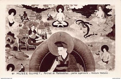 Tibet - Portrait of Tibetan Mahasiddha at the Guimet Museum in Paris (France)