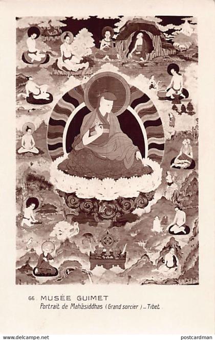 Tibet - Portrait of Tibetan Mahasiddha at the Guimet Museum in Paris (France)