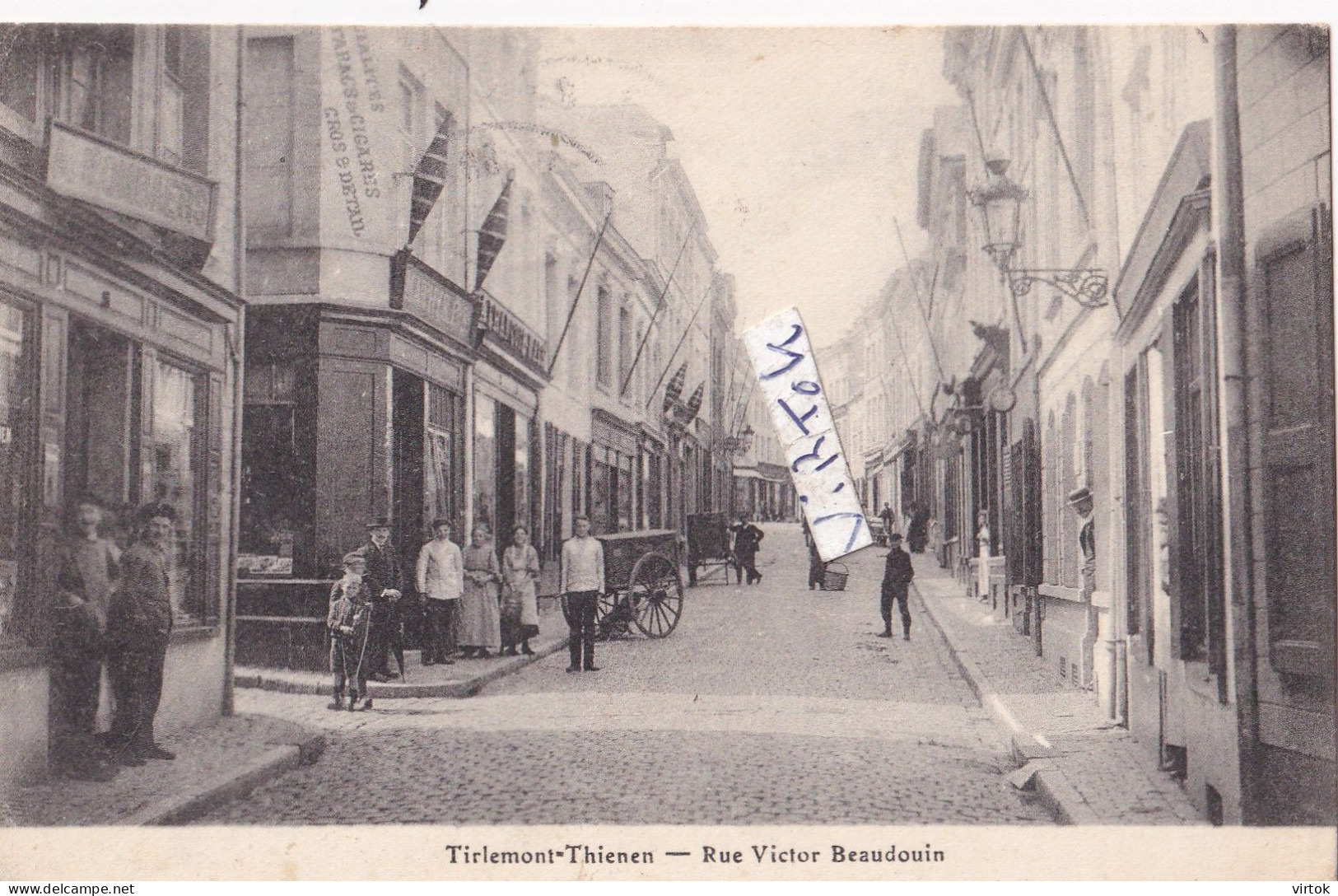 Tienen -  rue Victor Beaudouin (  1920 met zegels )