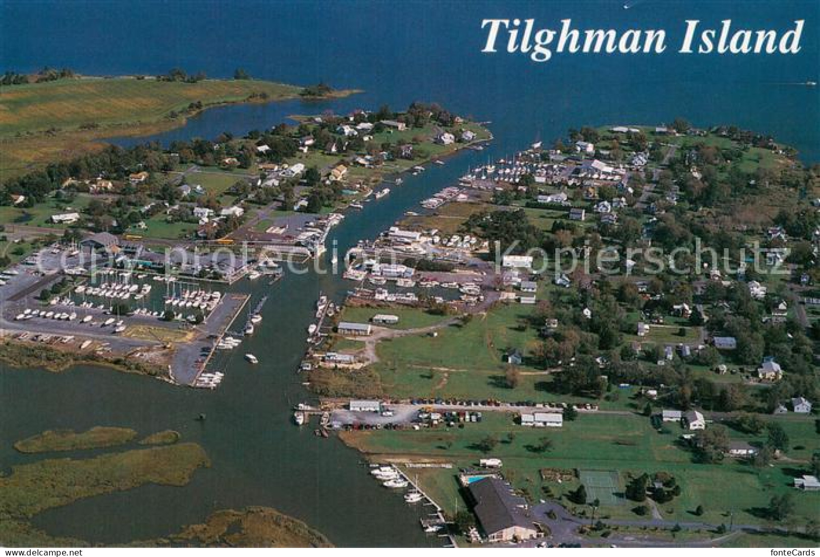Tilghman Aerial view Chesapeake Bay