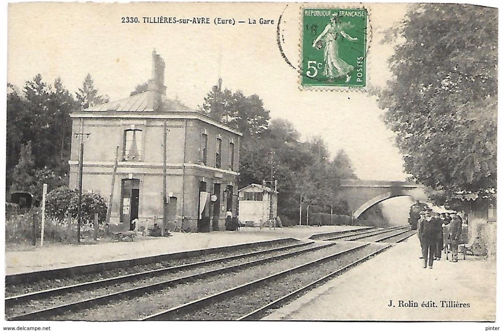 TILLIERES SUR AVRE - La Gare - Train