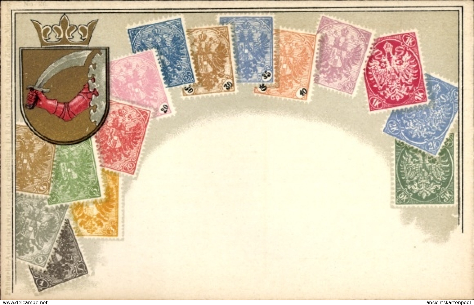 Timbres CPA Bosnien Herzegowina, Blason