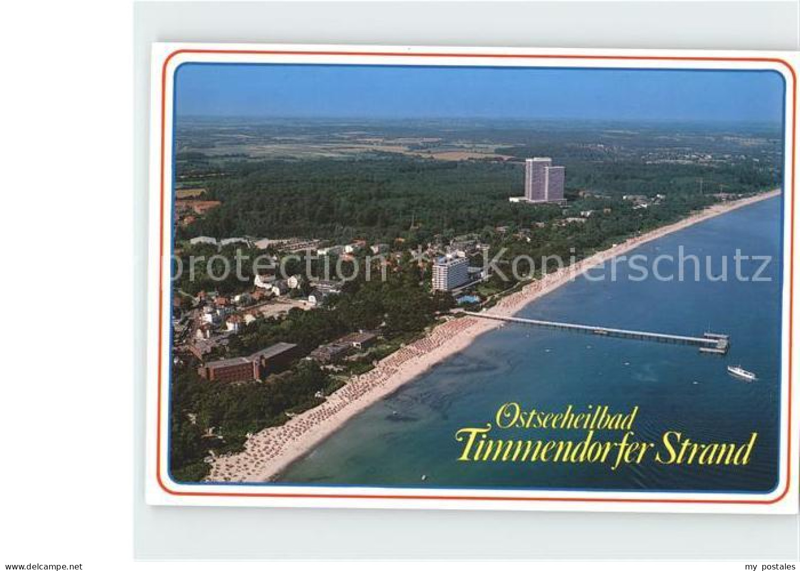 Timmendorfer Strand Fliegeraufnahme mit Strand