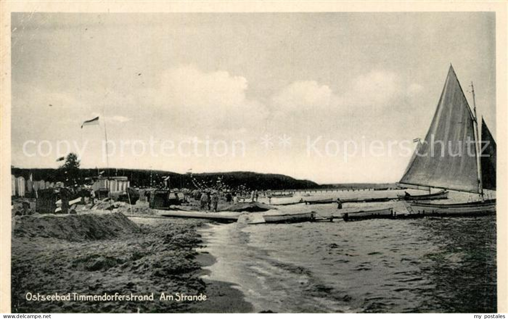Timmendorfer Strand Strand Segelboot