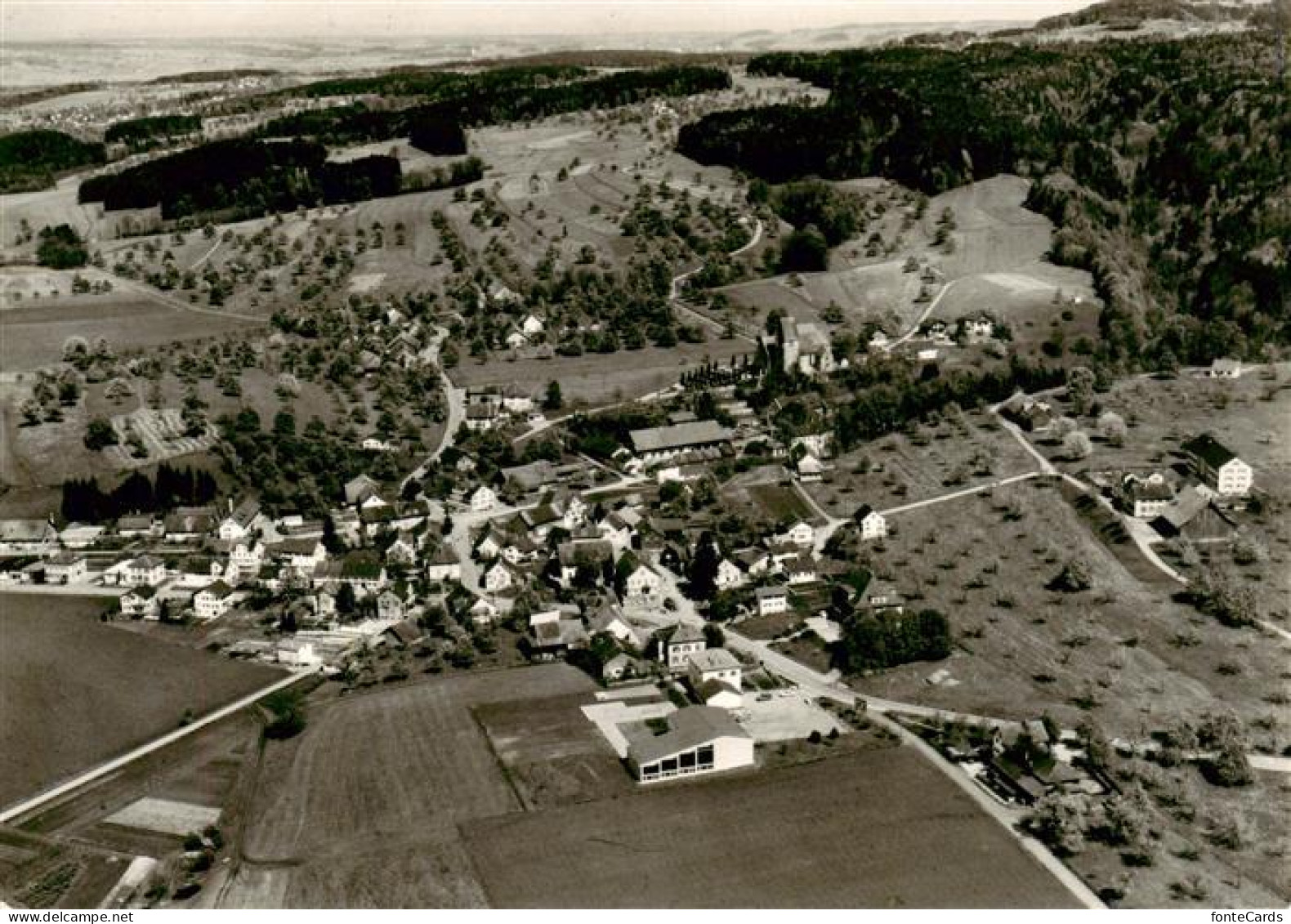 Tobel Muenchwilen TG Fliegeraufnahme