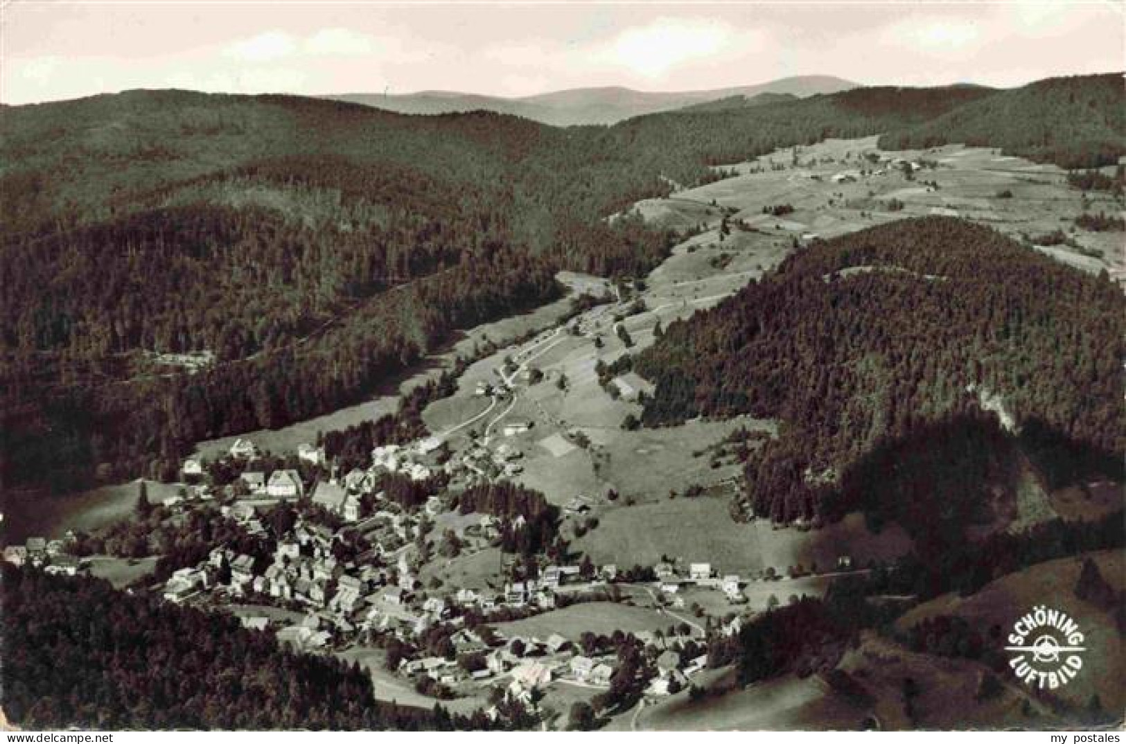Todtmoos Schwarzwald BW Luftaufnahme Todtmoos Hochschwarzwald Wald Tal Villen Ku