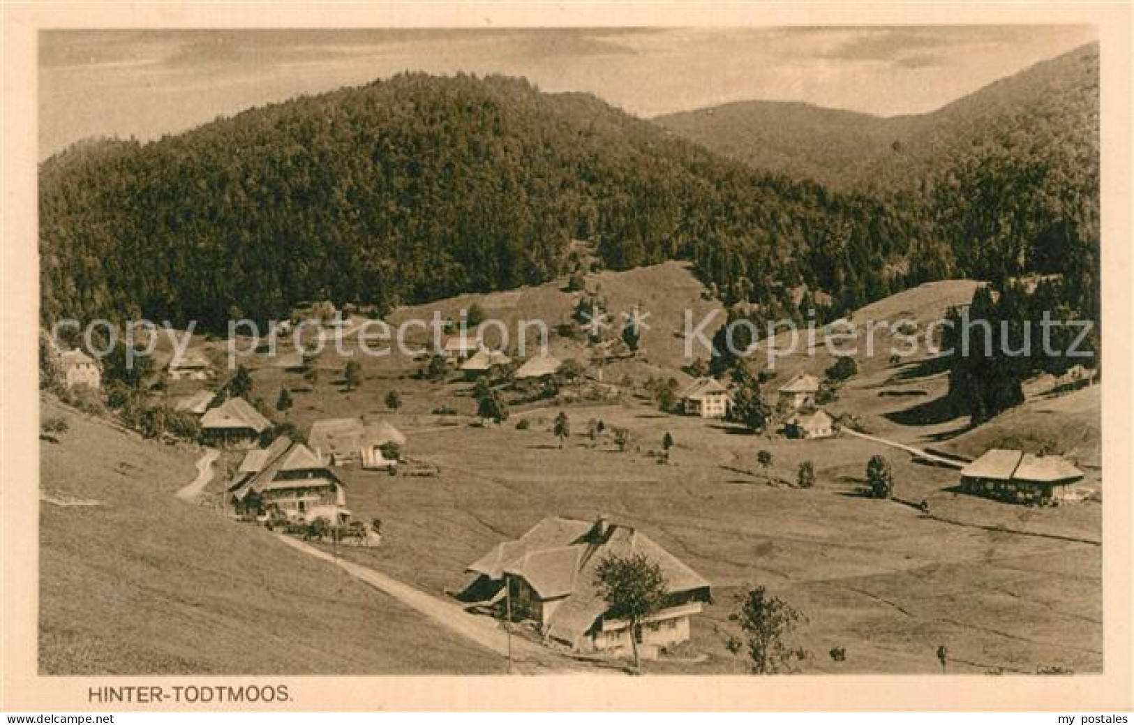 Todtmoos Schwarzwald BW Teilansicht Hinter Todtmoos