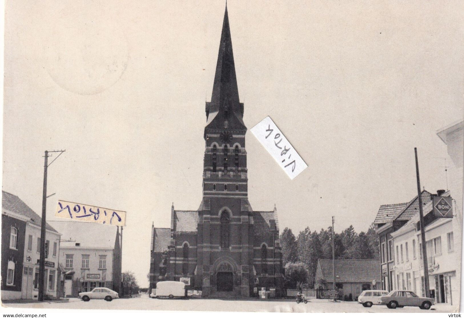 Tollembeek : kerk en plaats          ( 15 x 10.5 cm )