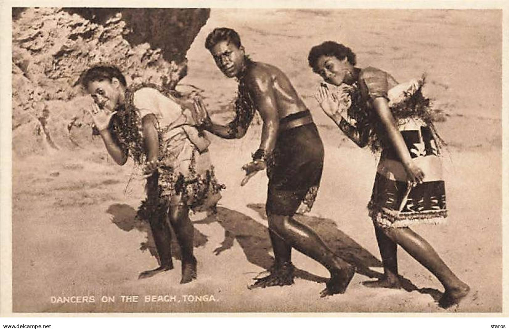 TONGA - Dancers on the Beach