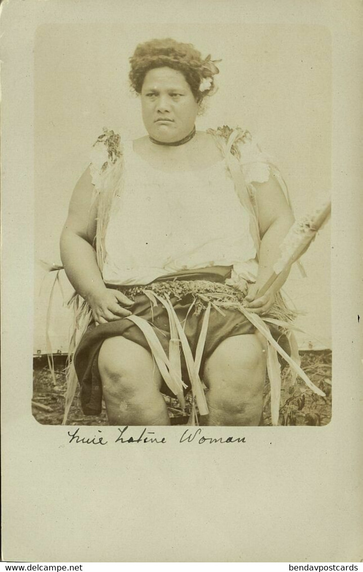 tonga islands (?), Unknown Princess (1910s) RPPC Postcard