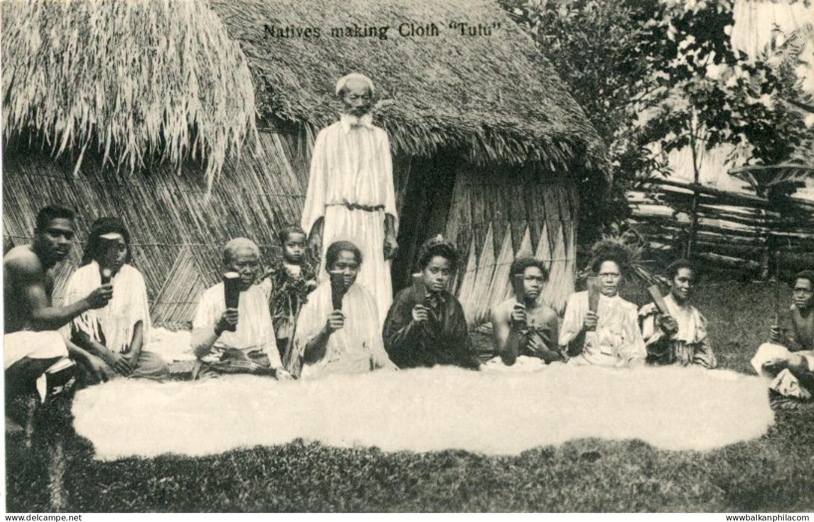 Tonga Ngatu Tutu Tapa Cloth making