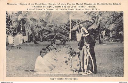 Tonga - HaʻAPAI - Mat weaving - Publ. Marist Missions in Oceania