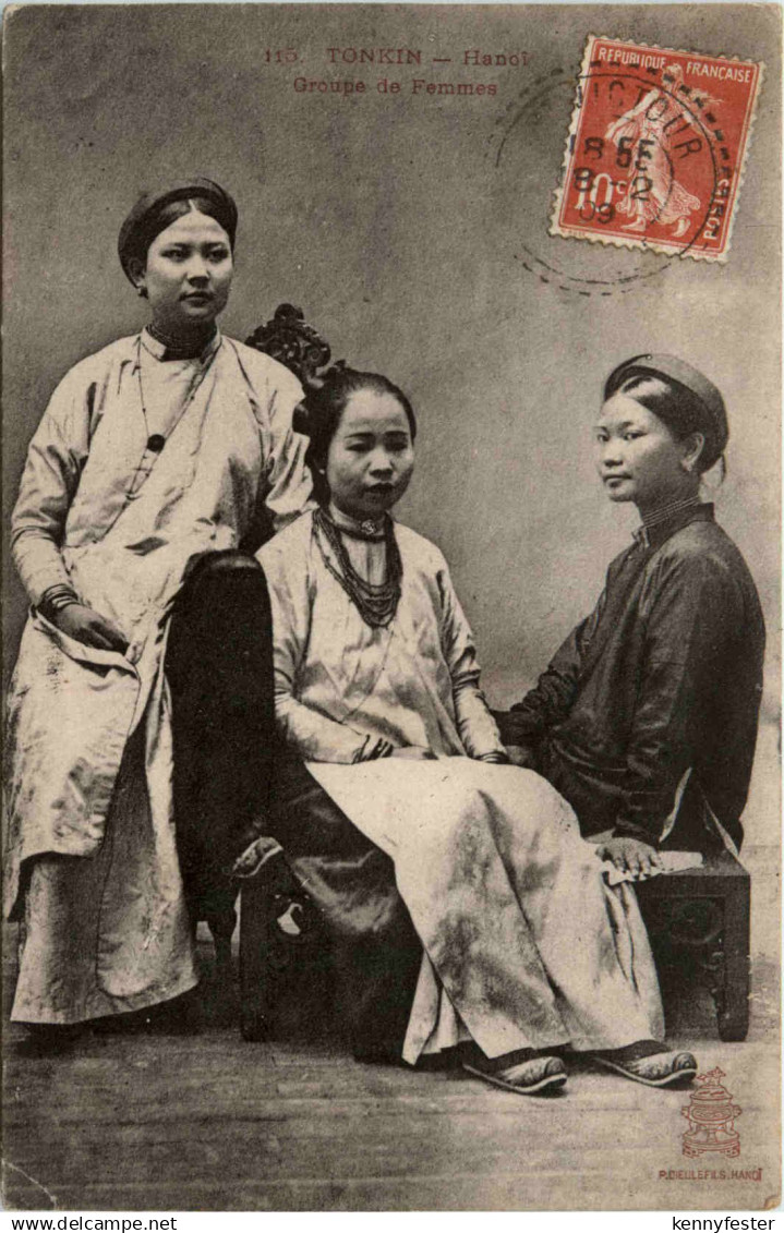 Tonkin - Hanoi - Groupe de Femmes