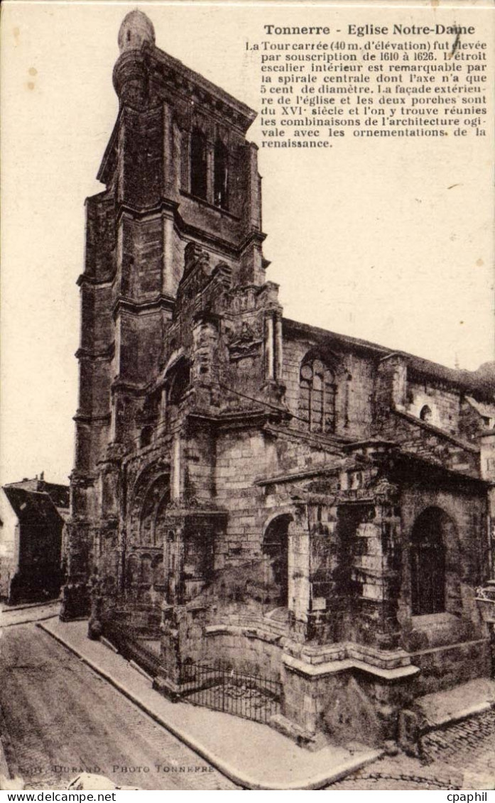 Tonnerre CPA Eglise Notre Dame