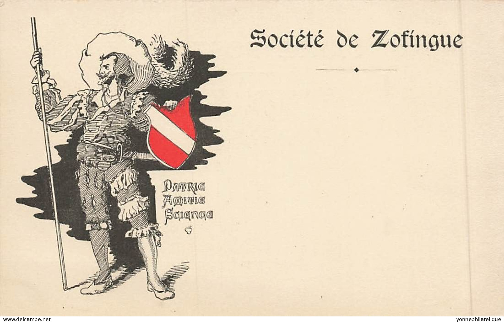 TOP - SUISSE - DIVERS - Société de Zofingue - société d'étudiants suisses (Sui-323)