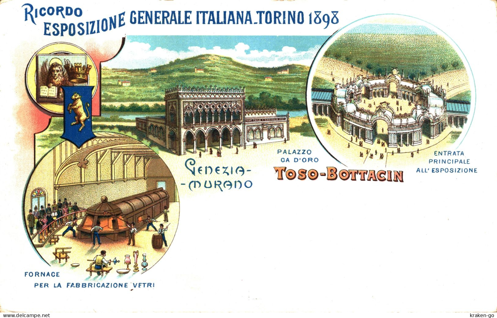 TORINO 1898, Esposizione Generale - Fabbricazione Vetri Murano, Venezia - NV - #004