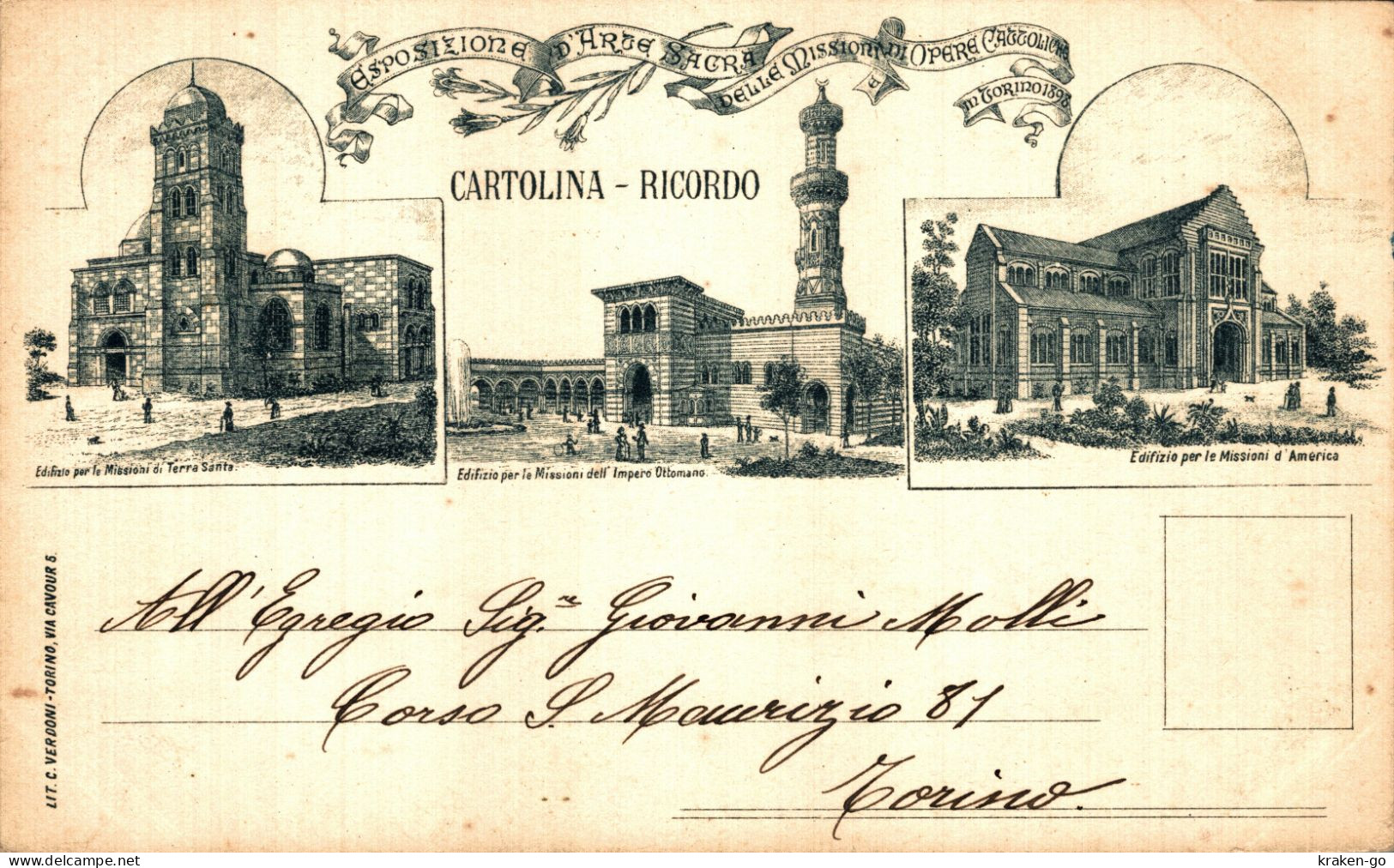 TORINO 1898, Esposizione Generale - Vedutine - Scritta - #021