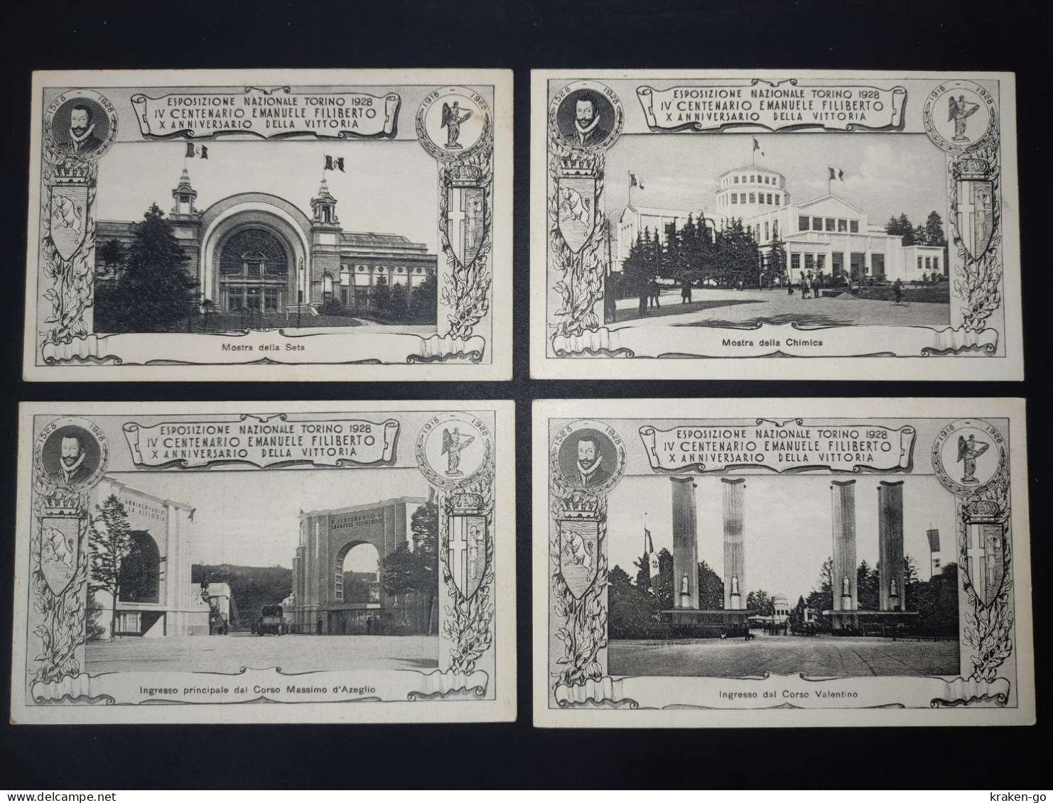 TORINO CITTÀ - Esposizione 1928 - SERIE COMPLETA 12 Cartoline