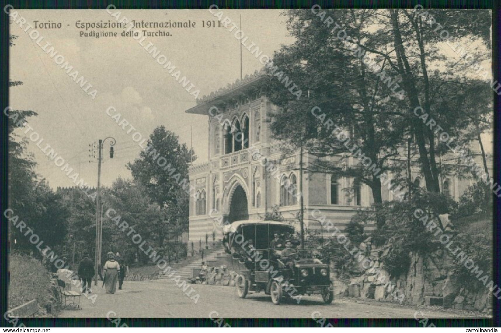 Torino Città Esposizione Padiglione Turchia Auto Brunner 12318 cartolina MZ5478