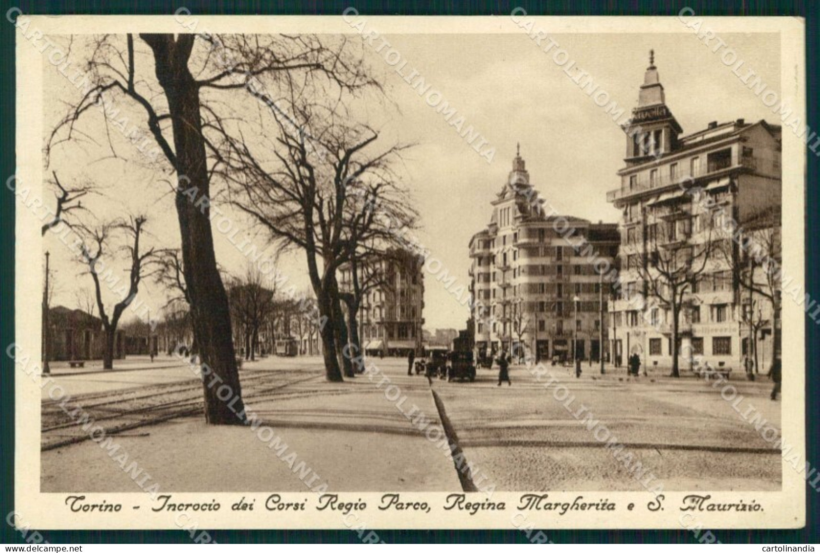 Torino Città Incrocio Corsi San Maurizio Regina Margherita cartolina MZ8023