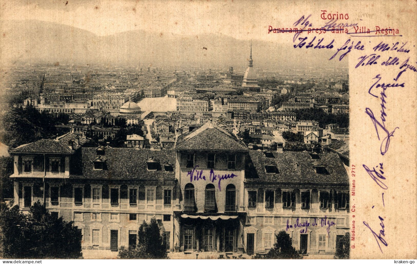 TORINO CITTÀ - MODIANO - Panorama da Villa Regina - VG - #160