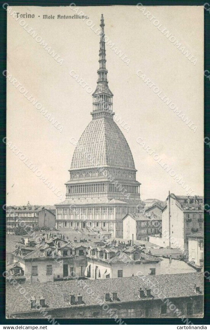 Torino Città Mole Antonelliana Brunner 4620 PIEGHINA cartolina MZ8230