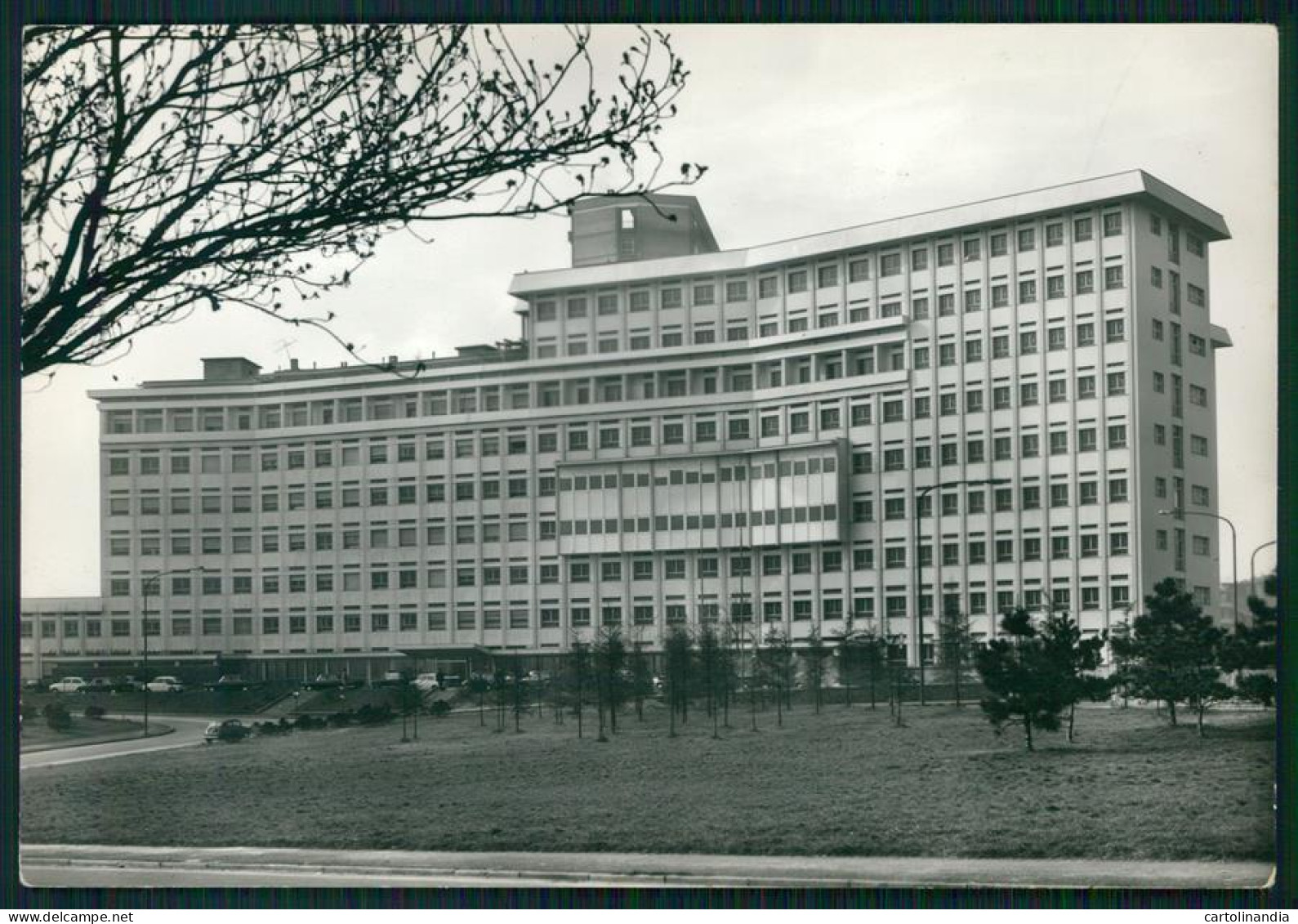 Torino città Piazza Polonia Clinica Universitaria Foto FG cartolina MZ2730