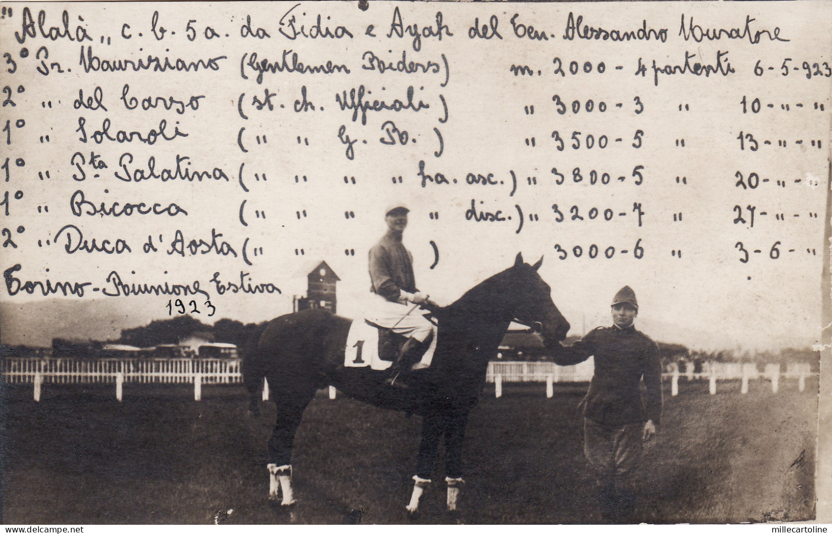 #TORINO: IPPICA- RIUNIONE ESTIVA 1923