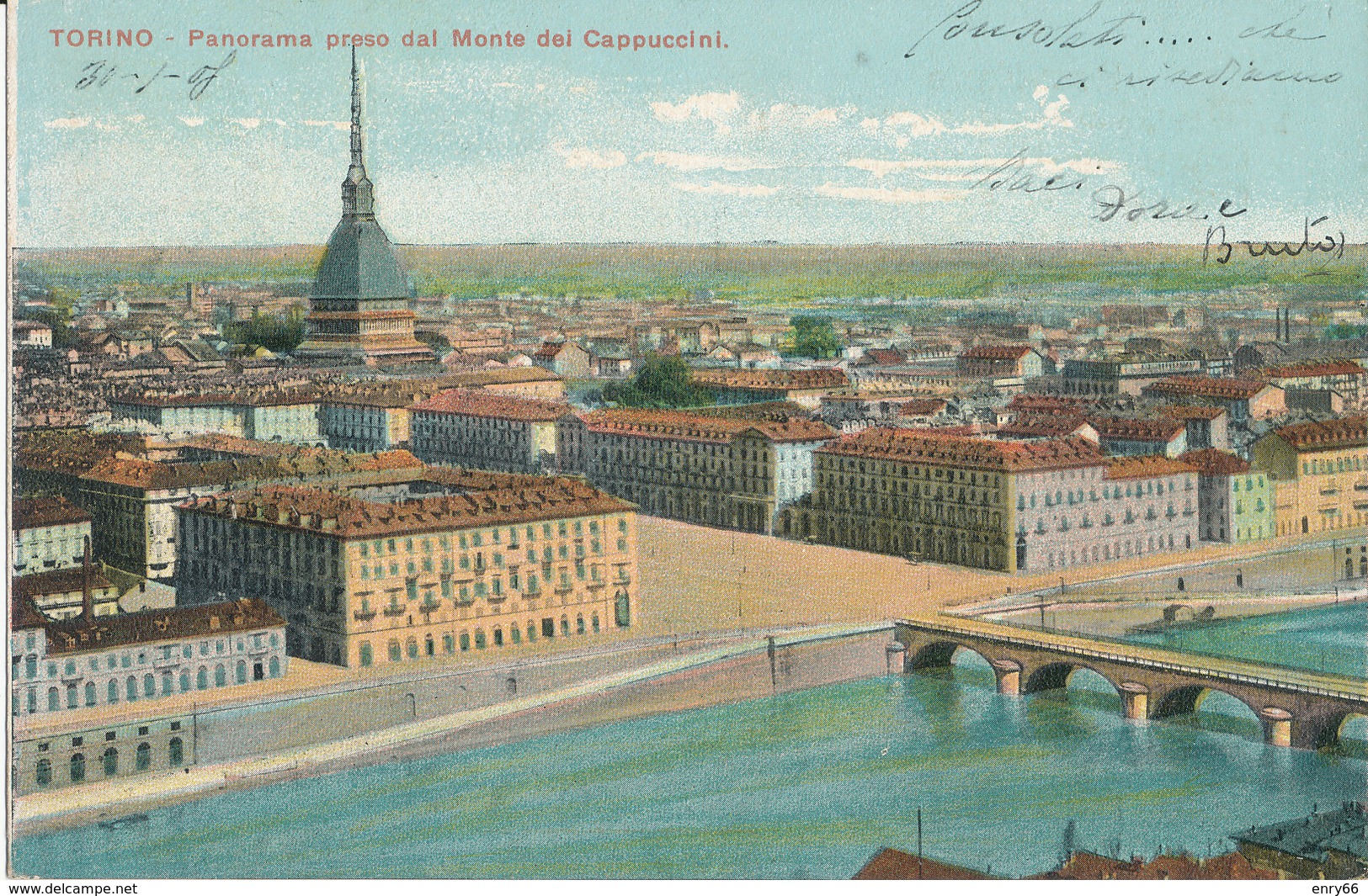 TORINO-PANORAMA DAL MONTE DEI CAPPUCCINI