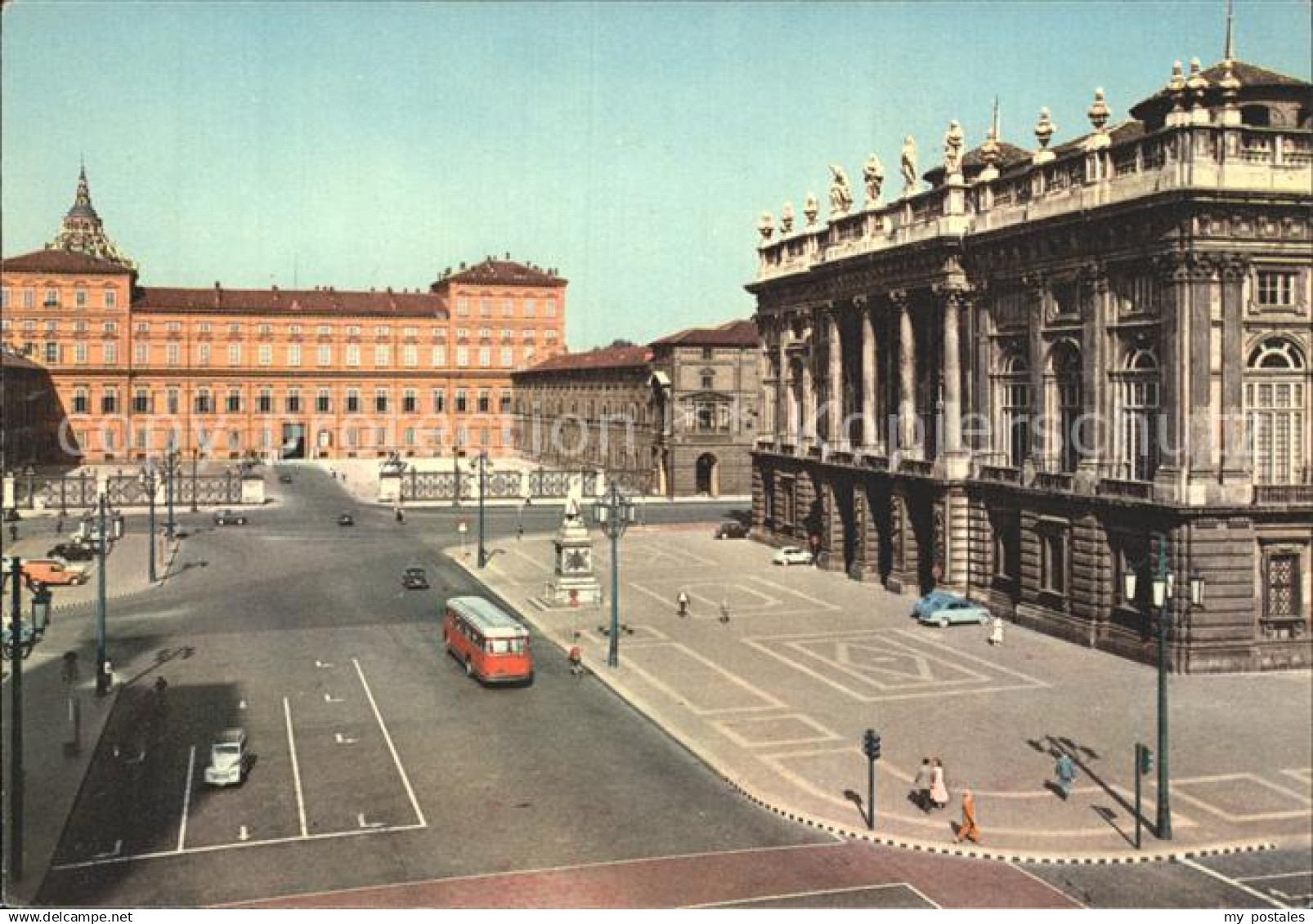 Torino Piazza Castello Palazzo Reale Palazzo Madama Schlossplatz Palast