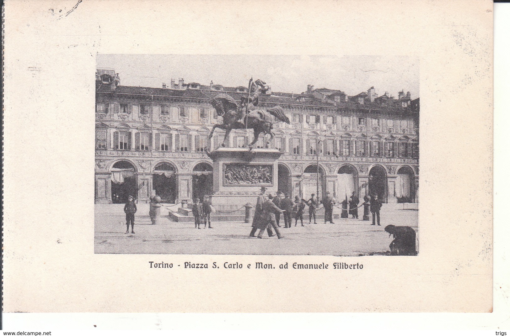 Torino - Piazza S. Carlo e Mon. ad Emanuele Filiberto