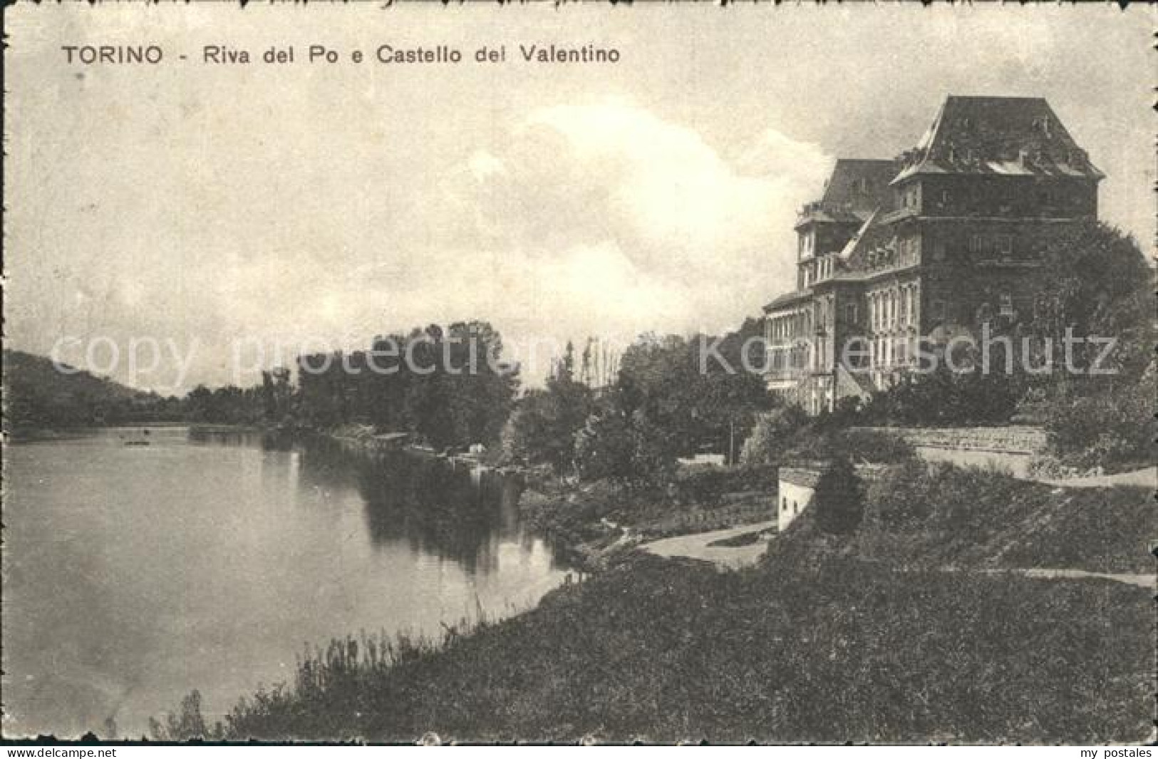 Torino Riva del Po e Castello del Valentino