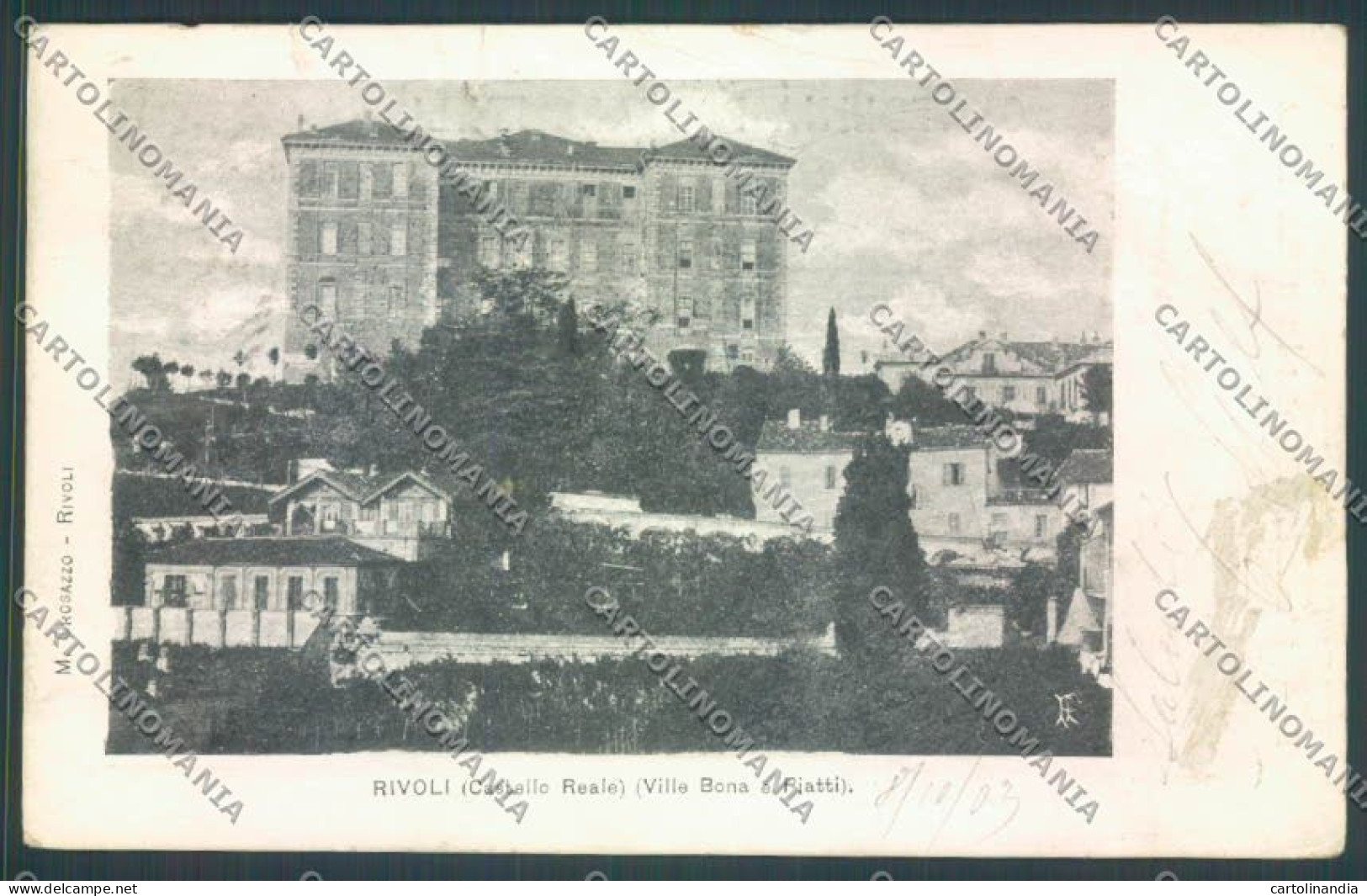 Torino Rivoli PIEGHINE cartolina ZT1375