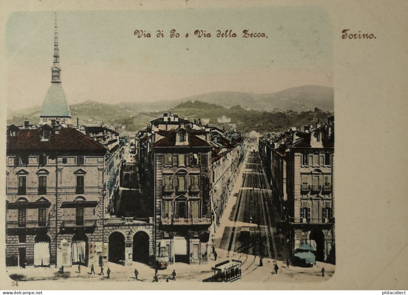 Torino // Via di Po e Via Della Secca  (Tram) ca 1900