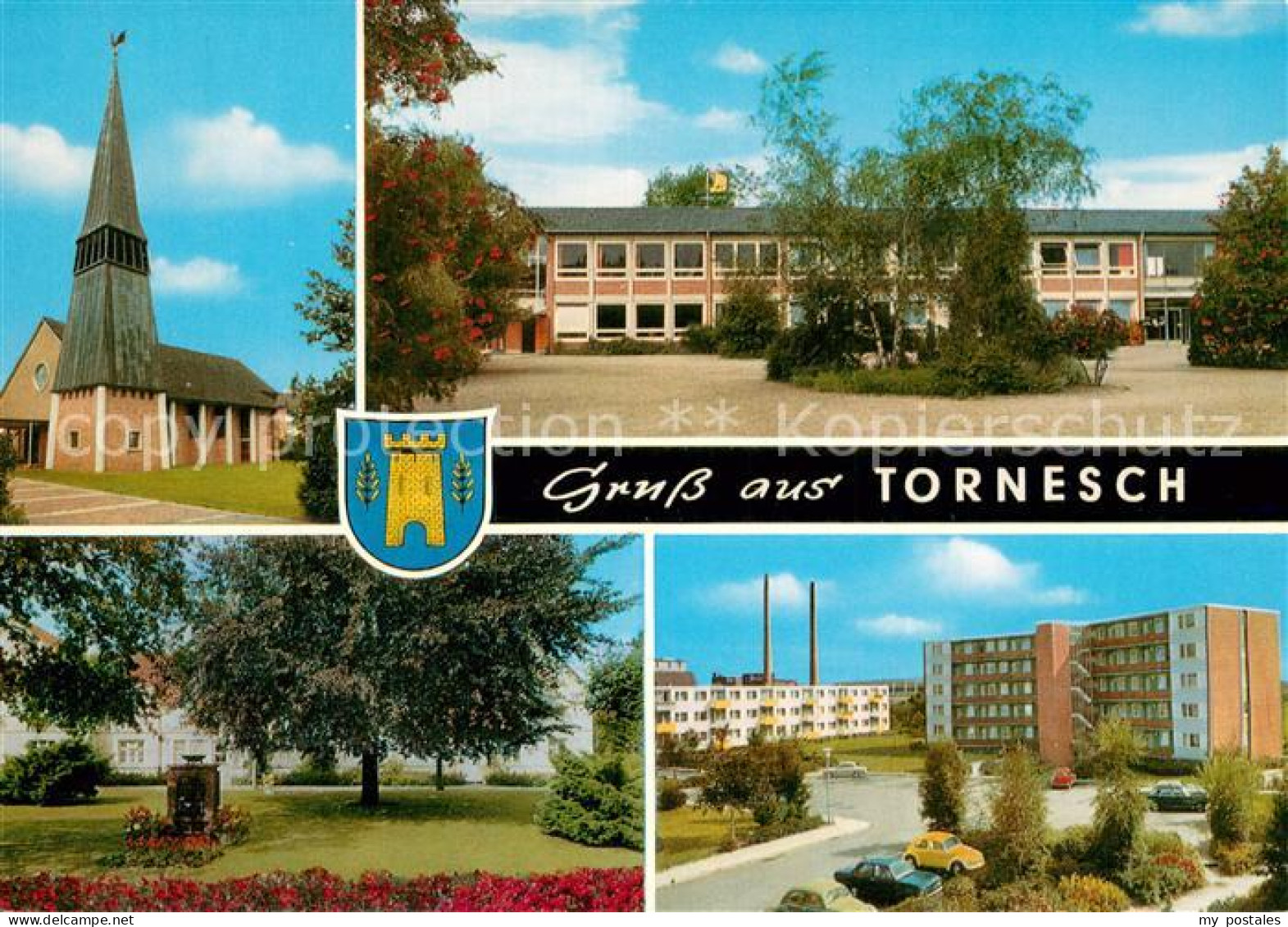 Tornesch Kirche Park Schule Wohnblock