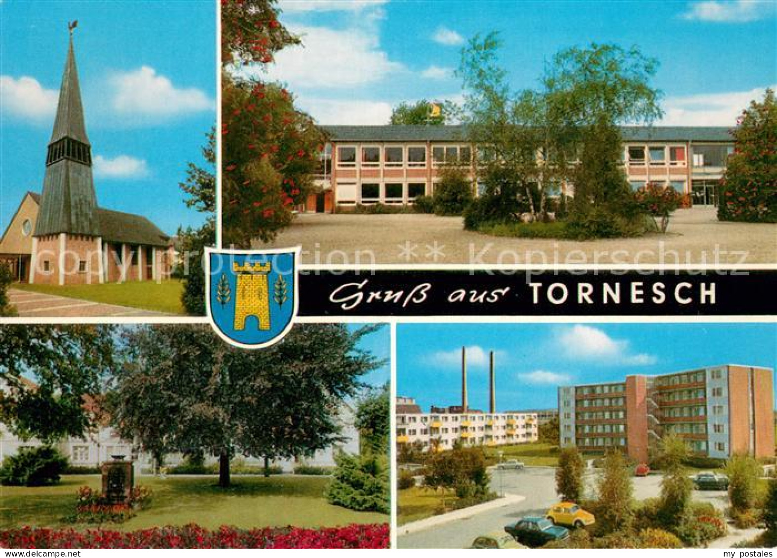 Tornesch Kirche Schule Park Hochhaeuser