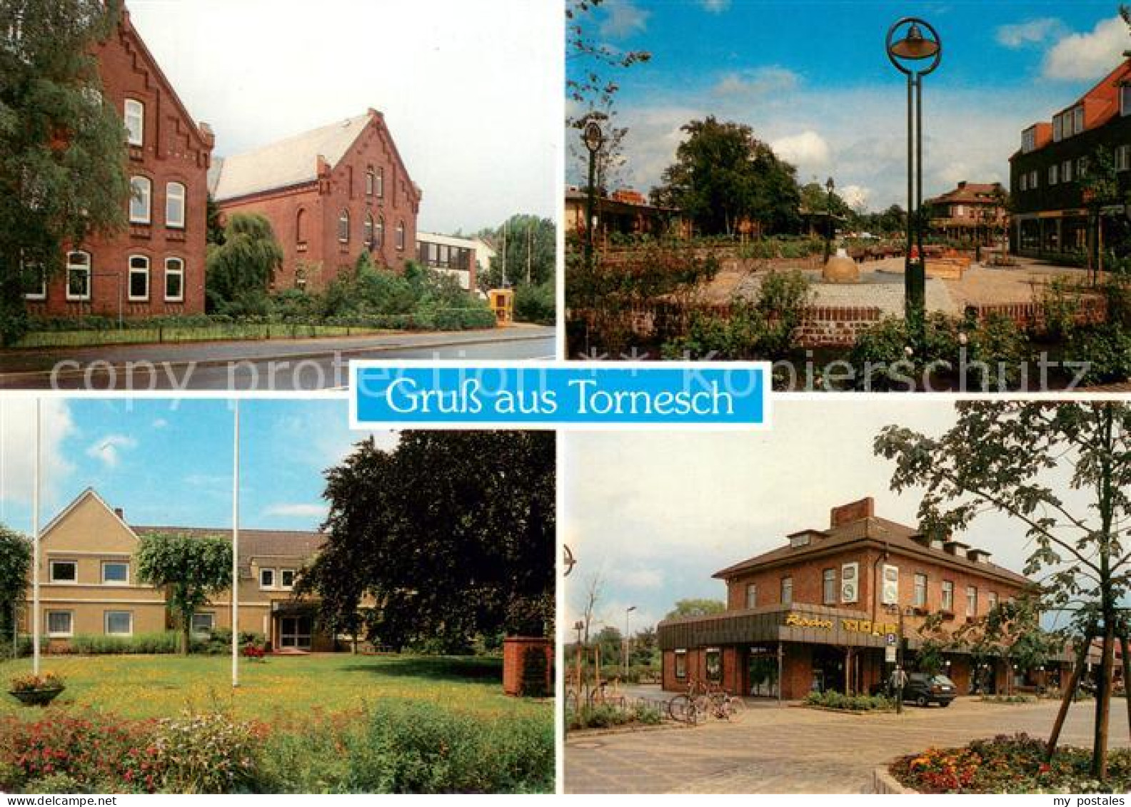 Tornesch Rathaus Marktplatz Park Geschaeftshaus