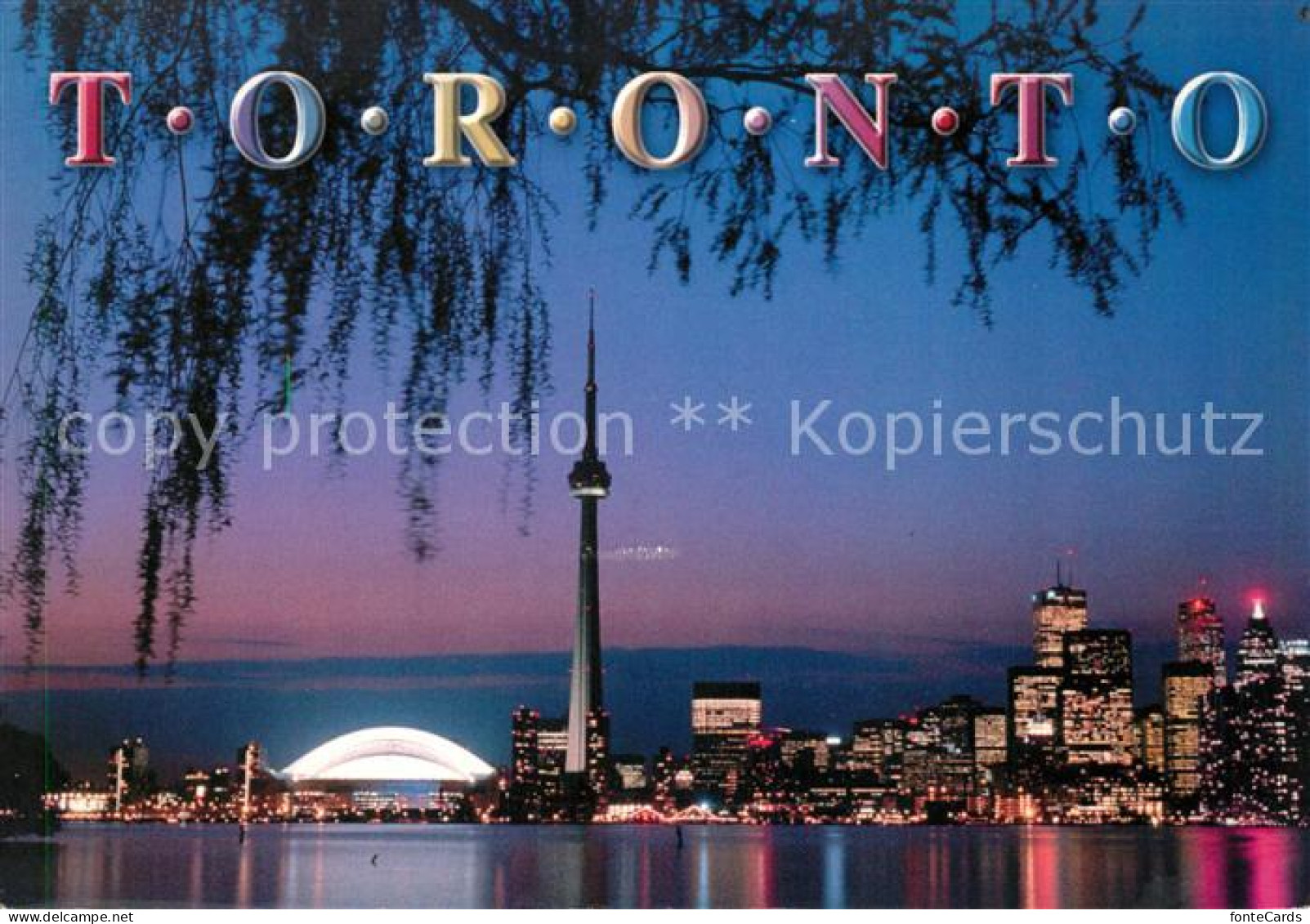 Toronto Canada Downtown glittering at night Reflections of Canada